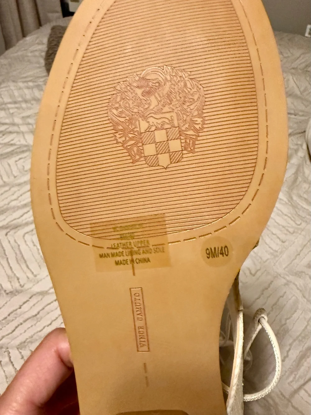 Vince Camuto Dawnicee Lace-Up Sandals with Stud Accents